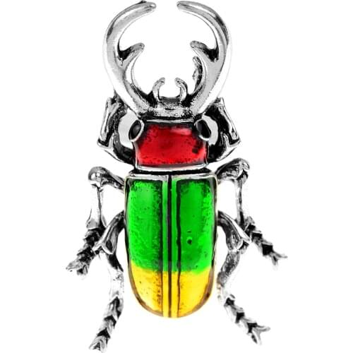 CINDY XIANG New Cute Animal Bug Brooches For Women Colorful Enamel Beetle Pins Vivid Insect Brooch Friends Metal Jewelry Gifts