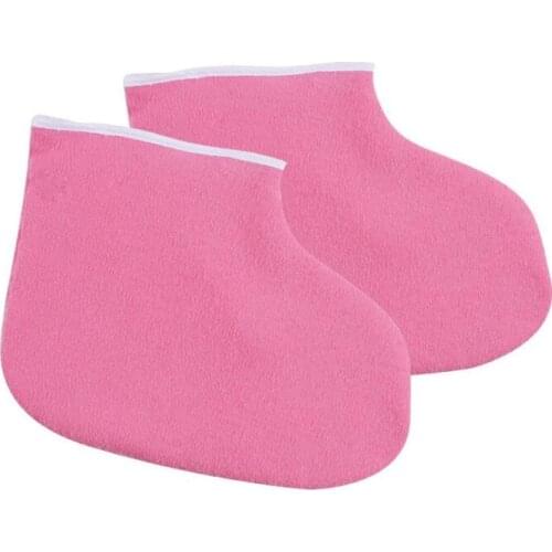 1 pair Foot Wax Protect Cover Paraffin Wax Mini SPA Cotton feet Warm Wax heater tools