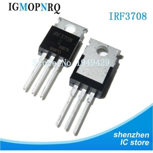 50PCS IRF3708PBF TO-220 IRF3708 TO220 30V 62A new