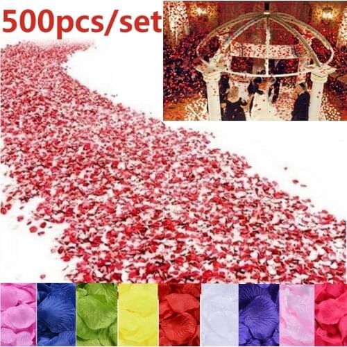 1000/3000pcs Wedding Petalas Colorful Artificial Rose Petals Birthday Silk Flower Petal Accessories Wedding Romantic Rose Decor