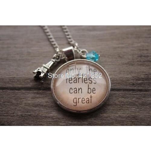 12pcs Ratatouille quot; Inspired Necklace. Remy the rat in Paris Only the Fearless can be Great crystal