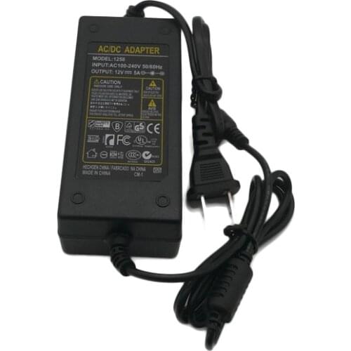 12V Power Adapter AC12V/5A Universal Adapter Power Supply for Electric Pump