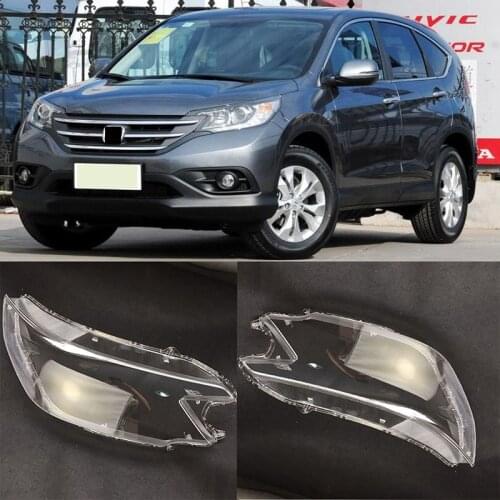 Pair For Honda CRV 2012 2013 2014 2pcs ABS Headlight Cover Car Headlamp Lens Auto Shell Cover