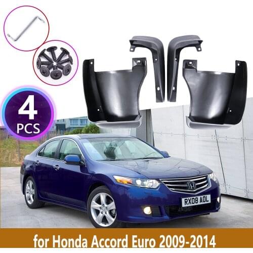 4PCS Mudguards For Honda Accord Euro Acura TSX 2009 2010 2011 2012 2013 2014 Cladding Splash Mud Flap Guards Mudflap Accessories