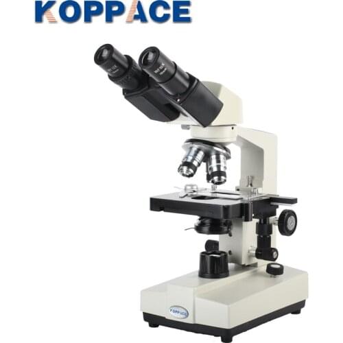 KOPPACE 40X-1600X Binocular Biological Microscope Eyepiece WF10X/WF16X Compound Lab Microscope
