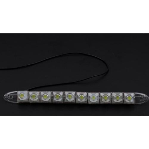 Long Lasting Life & Low Power Consumption 10 Leds Universal Luxury Silicone Gel Daytime Running Lights
