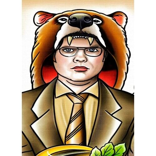 HD printing art Tattoo Design Manuscript Print Painting Wall Art Retro Kraft Poster Wall Sticker Barber Shop Home Decor