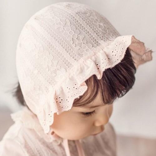 Cotton Lace Princess Sun Hat Baby Girls Lace Hat Kids Summer Hats Children Girls Sun Protective Caps