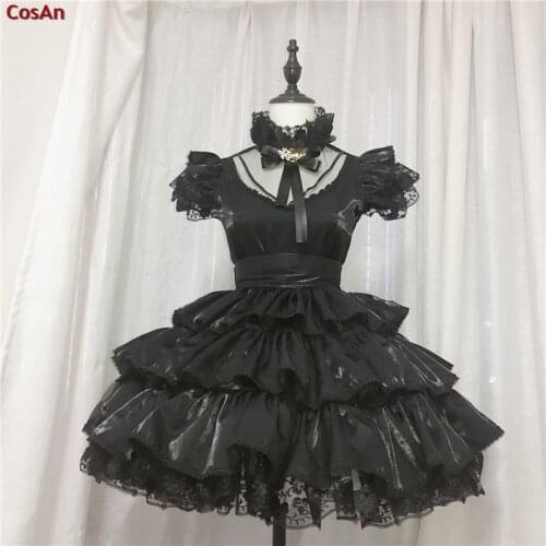 Game Arknights Amiya Cosplay Costume High Quality Cute Gorgeous Black Formal Dress Activity Party Role Play Clothing Custom-Make