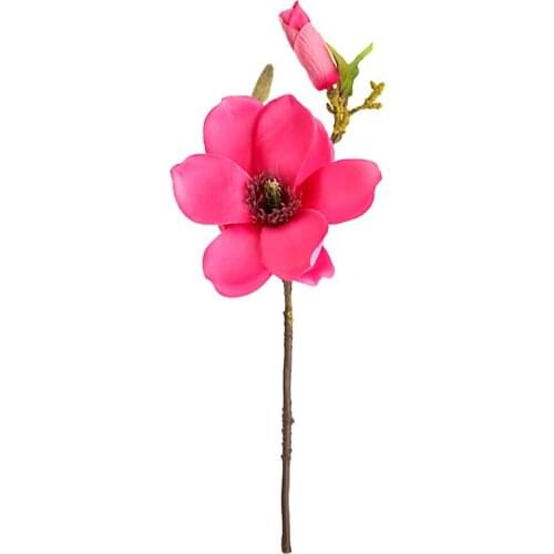 Artificial Silk Fake Flower Home Vase Decoration Realistic Red Pink Bule Plastic Vintage