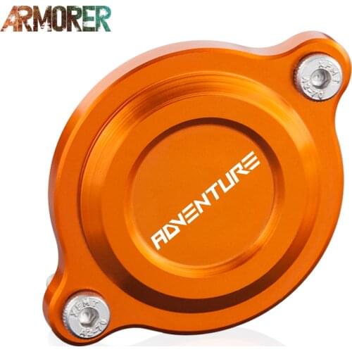 For 250 390 Adventure Motorcycle Engine Billet Oil Filter Tank Cover Cap Orange 250adv ADV390 Motorbilke Accessories 2020
