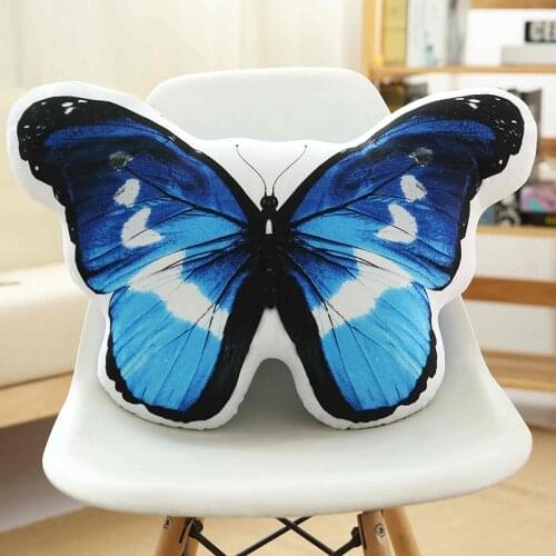 Cute Stuffed Plush Soft Pillow Cushion Butterfly Doll Simulation Insect Toys Baby Children Kids Birthday Gift