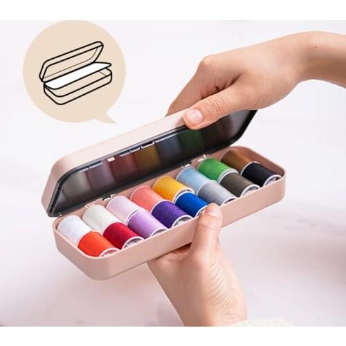 Mini Sewing Kits DIY Multi-function Sewing Box Set for Hand Quilting Stitching Embroidery Thread Sewing Accessories