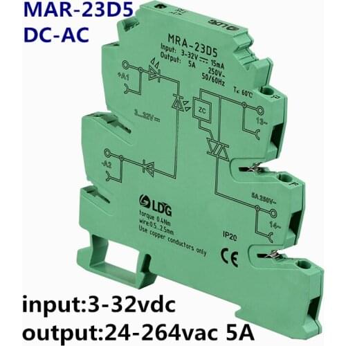 MRA-23D5 3-32V PLC relay output amplifier board relay module ultra-thin relay module