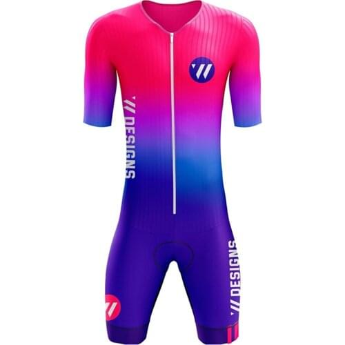Vvspoorts Designs Mens Short Sleeve Triathlon Suit Cycling Skinsuit Go Pro Team Clothing Ciclismo Maillot Hombre Bike Jumpsuit