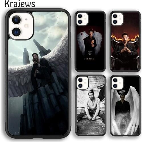 Krajews American TV Lucifer Angel soft Phone Case Cover For iPhone 5s SE 2020 6s 7 8 plus X XS XR 11 12 mini pro max coque Shell