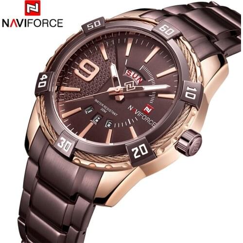 NAVIFORCE Men Watches Top-Brand Mens Fashion Sport Watches Men-s Waterproof Quartz Wrist Watch Male