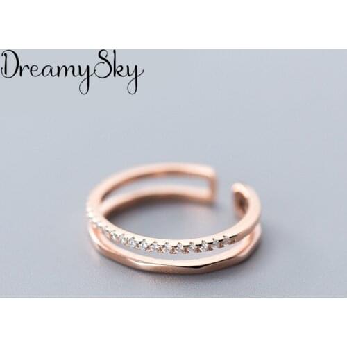 New Charming Crystal Chains Finger Ring for Women Vintage Boho Knuckle Party Rings Gothic Punk Jewelry Gifts for Girls 2020