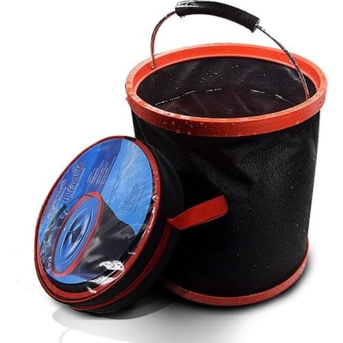 12L Portable Car Wash Clean Bucket Thickening Folding Multi-function Car Home Outdoor Travel Camping Fishing Storage Container