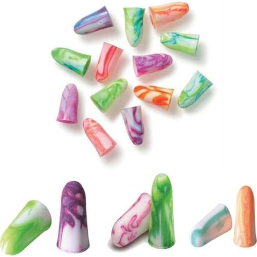 Colorful 10PCS Soft Foam Ear Plugs Travel Sleep Noise Prevention Earplugs Noise Reduction For Travel Sleeping Health