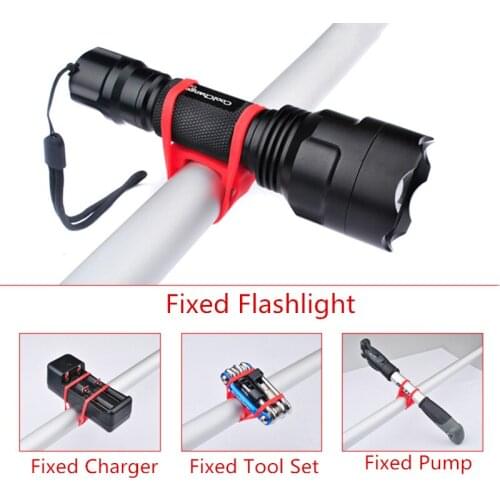 5 Color Rubber Bicycle Flashlight Mount Holder Elastic Bundle Cycling Equipment Gadget Mounting Bracket Holder of A Bike Lantern