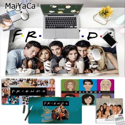 MaiYaCa Simple Design friends TV Shows Gaming Player desk laptop Rubber Mouse Mat Rubber PC Computer Gaming mousepad