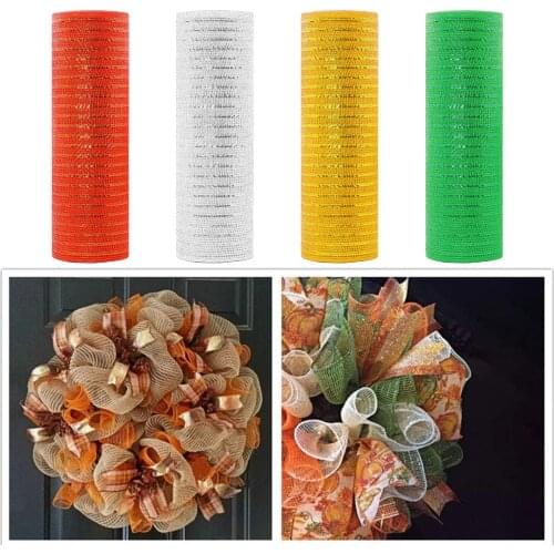 26cm*10 Yards Christmas Decoration Mesh, Flower Packing Net, Bow Gauze Net Party DIY Decorations Holiday Festival Supplies