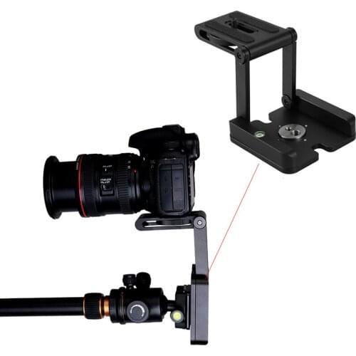 Camera Pan Tilt Head Aluminum Alloy Z Type Foldable Quick Release Plate Stand Holder Slider Tripod For Canon Nikon Sony ND998