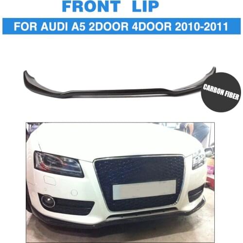 Front Bumper Lip Splitters Spoiler for Audi A5 2-Door 4-Door Non-Sline 2009 - 2011 Carbon Fiber / FRP Car Styling