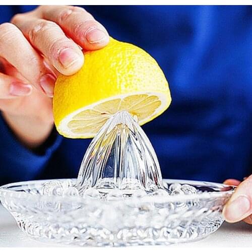 Glass Manual Lemon Juicer Orange Squeezer Juice Extractor Fruit Juicer Cocktail Drink Kitchen Accessories