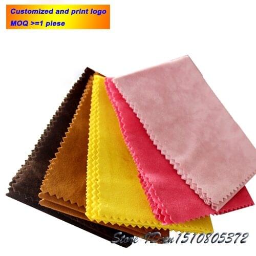 925 Silver Polish Cloth Superior Suede Jade Jewelry Polish Cloth Soft Jewelry Cleaner 20*30cm