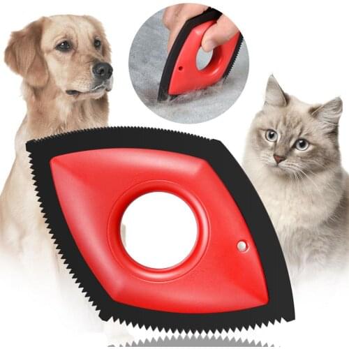 Pet Hair Remover Dog Hair Removal Device Sofa Car Detail Scraper Pet Hair Brush Remover hair removal silicone brush pet supplies