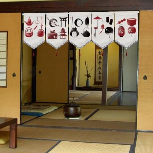 Japanese Noren Hanging Flag Living Room Dining Room Kitchen Door Curtain Partition Curtain Izakaya Sushi Restaurant Decor