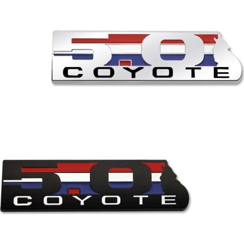 Car Rear Trunk Badge Side Sticker 5.0 coyote Grille emblem for Ford 5.0L Coyote V8 F150 FX4 Mustang GT 5.0 F150 F-150 Raptor