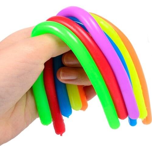 1/5Pcs/Set Soft Rubber Sausage Noodle Elastic Rope Toys Stretch String Decompression Toy Stretchy Fidget Relief Stress Vent Toys