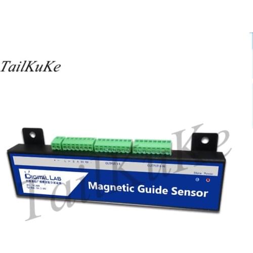 16-bit AGV Magnetic Navigation Sensor Rs232/485 /CAN/ Npn-oc Switch IO Magnetic Strip Magnetic Nail NS Pole