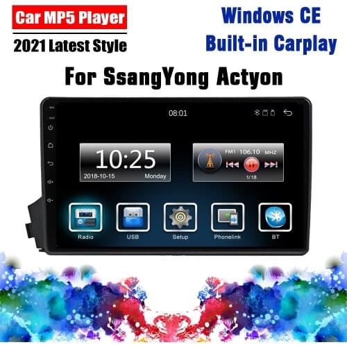 2 Din Car Multimedia Player 9" For SsangYong Actyon 2005 - 2011 Car Stereo FM Bluetooth Radio Support Carplay
