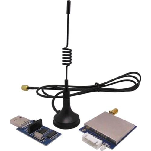 2PCS SV651-232-868 +sucker antenna 868MHz RF Wireless Bi-directional Data Communication Transceiver Module RS232 500mW 27dBm
