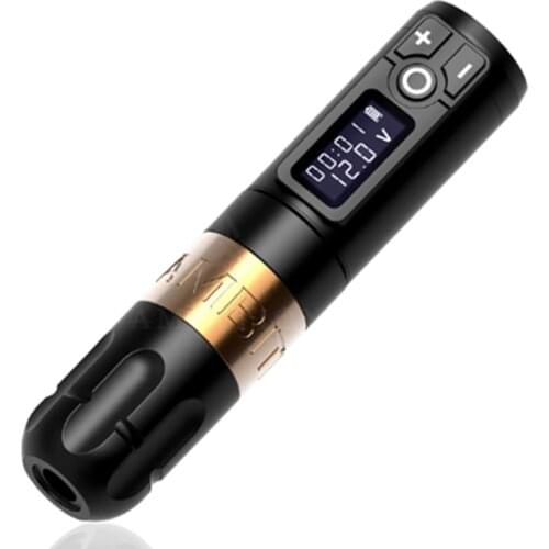 Ambition Soldier Wireless Tattoo Pen Machine Battery with Portable Power Brushless Motor Digital LED Display For Body Art