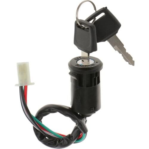 Black Universall Ignition Switch With 2 Keys for Quad & Dirt Bikes 110/125/150cc/250cc