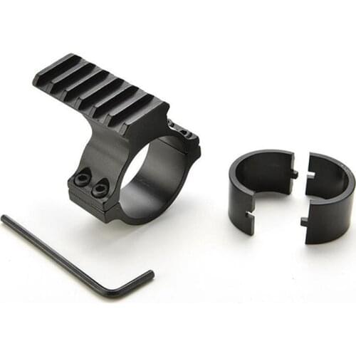 Aluminum Alloy Flashlight Holder Optical Bracket 25.4mm Low Profile Scope Ring Hole-mount Torch Mount Holders