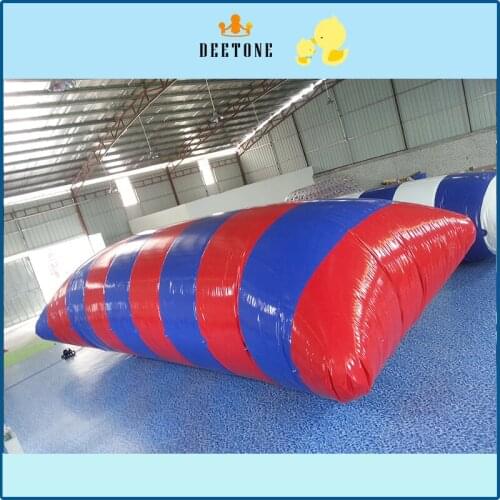 Hot sale water sports game inflatable catapult bag inflatable catapult bag inflatable jump pillow for sale