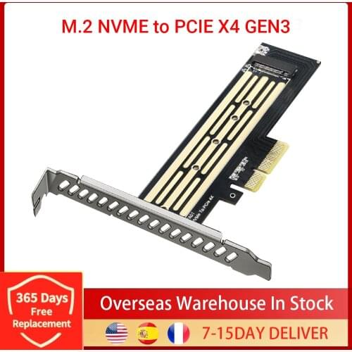 M.2 Riser Card M.2 NVME To PCI-E X4 GEN3 Adapter Card Hard Drive SSD Expansion Card For PCI-E 4x 8x 16x Slot Motherboard