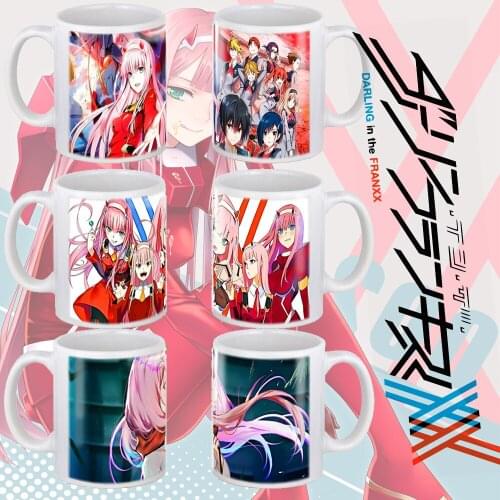Darling in the Franxx Mug 11oz Cartoons White Ceramic Coffee Mugs and Cups