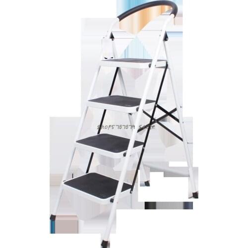 Ladder Household Folding Three-step Ladder Two-step Ladder Climbing Ladder Dual Purpose Indoor Stairs Small Bench Miter La