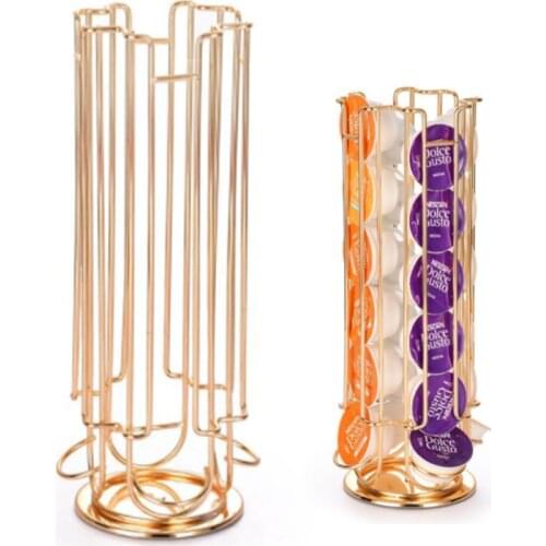 2020 New Metal Coffee Pod Holder 18-24-32 Cups Plating Stand Storage Rack Stand Storage Shelves For Dolce Gusto Capsule