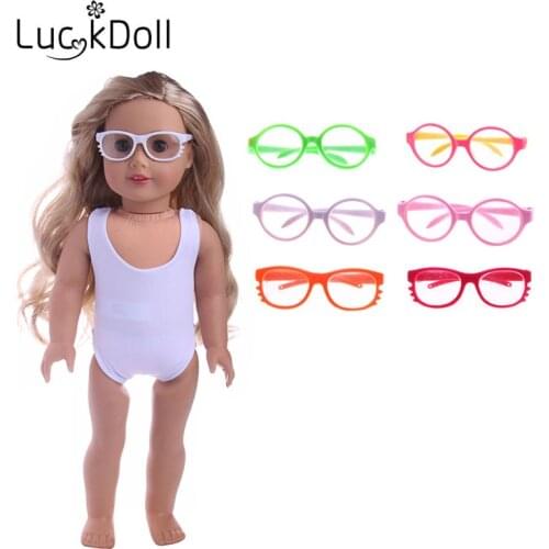 Doll Glasses Accessories For 18 Inch American&43Cm Baby New Born Doll Our Generation , For Baby Birthday Festival Gift