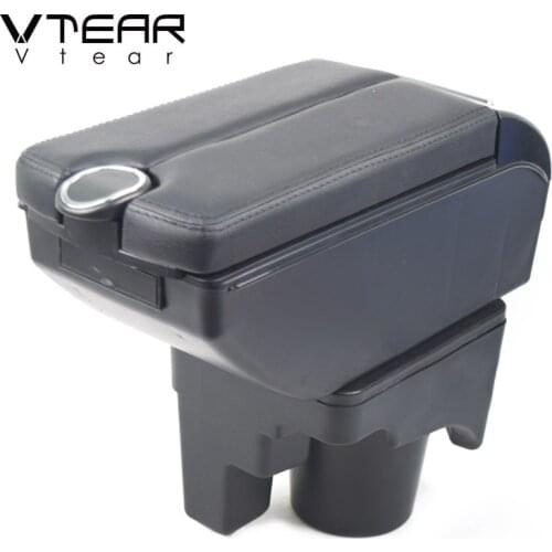 Vtear For VW Golf 7 Golf MK5 Armrest Interior Center Console Storage Box Arm Rest Car-Styling Accessories Decoration Parts cover