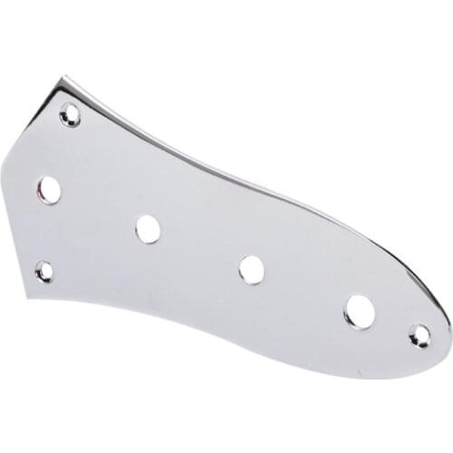Durable Steel With Chrome Plating Control Plate Compatible With Jazz Bass Guitar Replacement