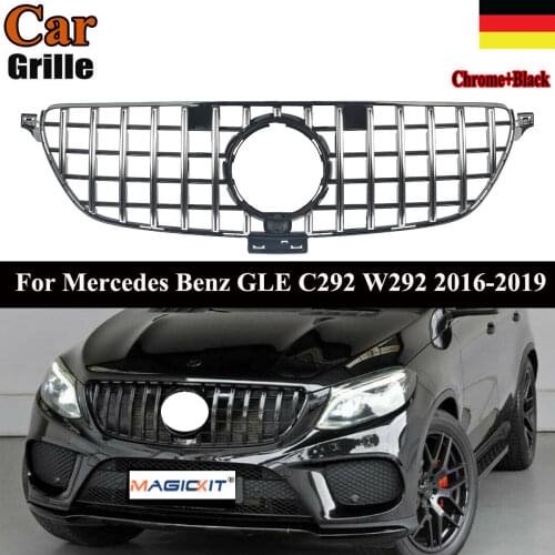 MagicKit PANAMERICANA GT STYLE CHROME BLACK For MERCEDES GLE CLASS C292 COUPE GRILLE 15
